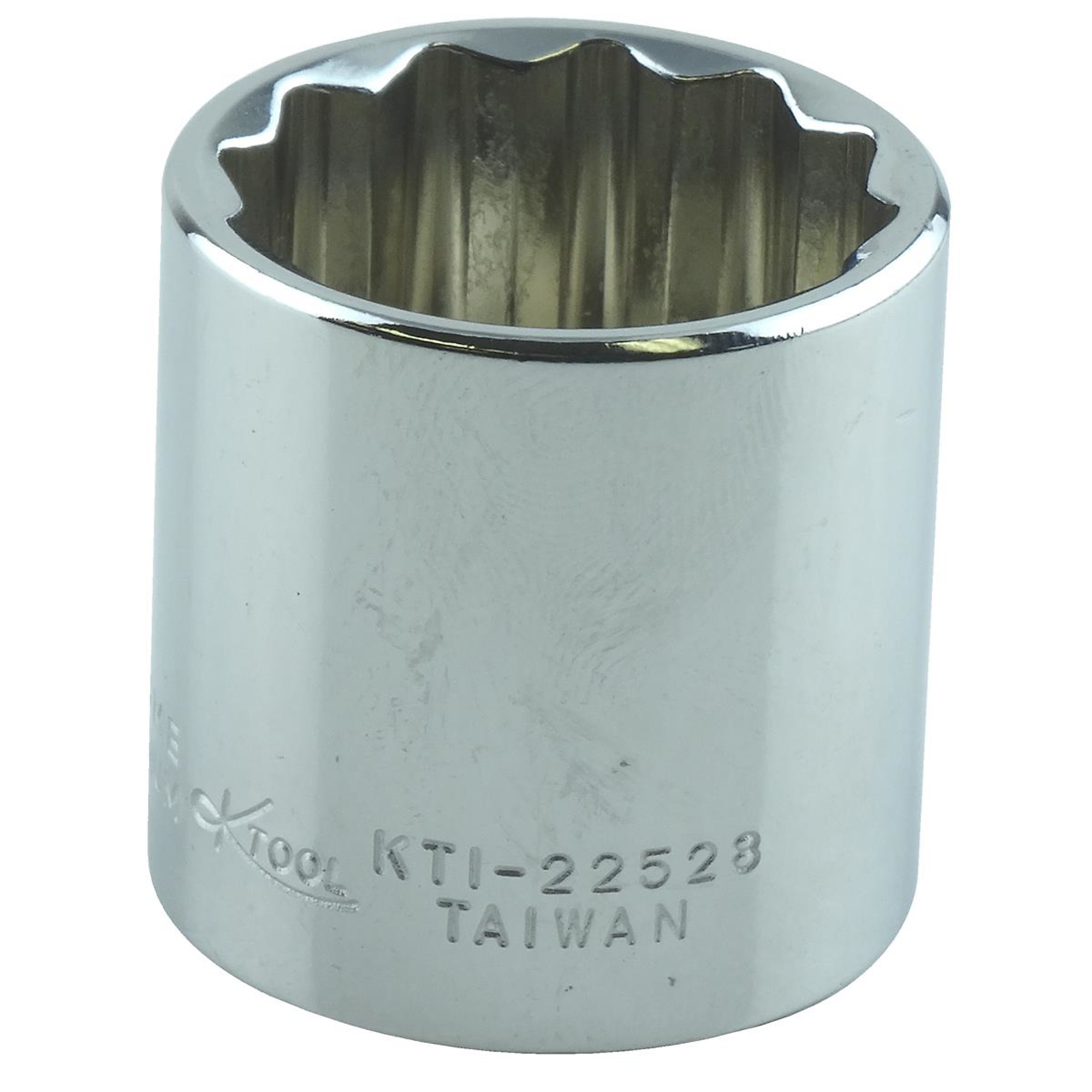 K Tool International 7/8in. 12-Point Short Socket — 3/8in. Drive, Chrome Vanadium Steel, Model# KTI22528
